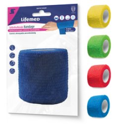 Lifemed Bande cohésive auto-adhésive, 100 mm x 2,8 m