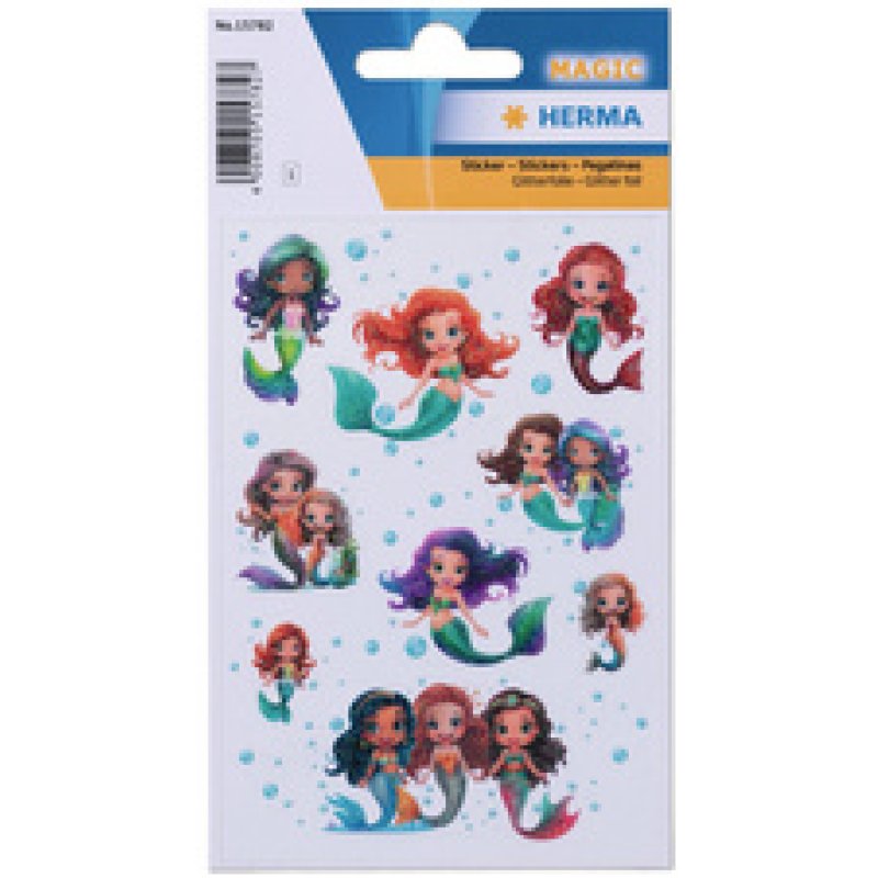 HERMA Stickers Happy Unicorns, Transpuffy