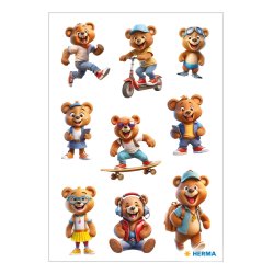 HERMA Sticker MAGIC Oursons stylés, papier