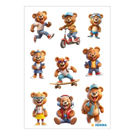 HERMA Sticker MAGIC Oursons stylés, papier
