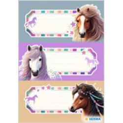 HERMA Etiquettes scolaires Horse World