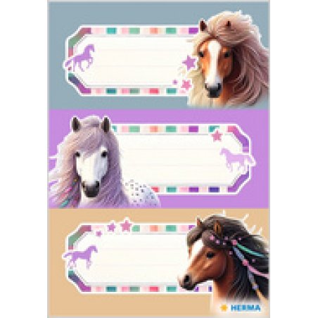 HERMA Etiquettes scolaires Horse World