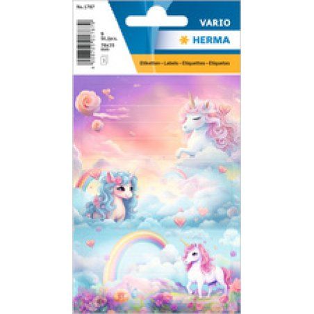 HERMA Etiquettes scolaires Happy Unicorns