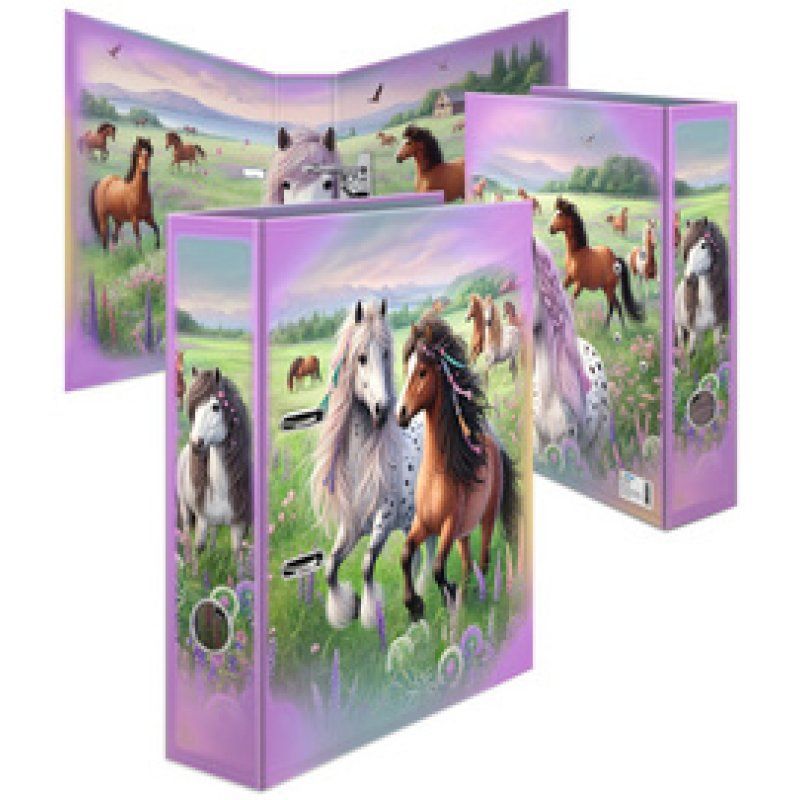 HERMA Classeur à motif "Le monde des chevaux", A4