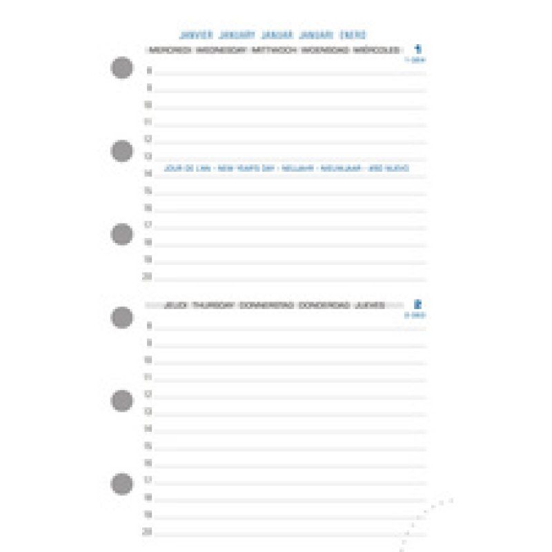 EXACOMPTA Recharge pour organiseur Exatime 14 SAD, 2025/2026