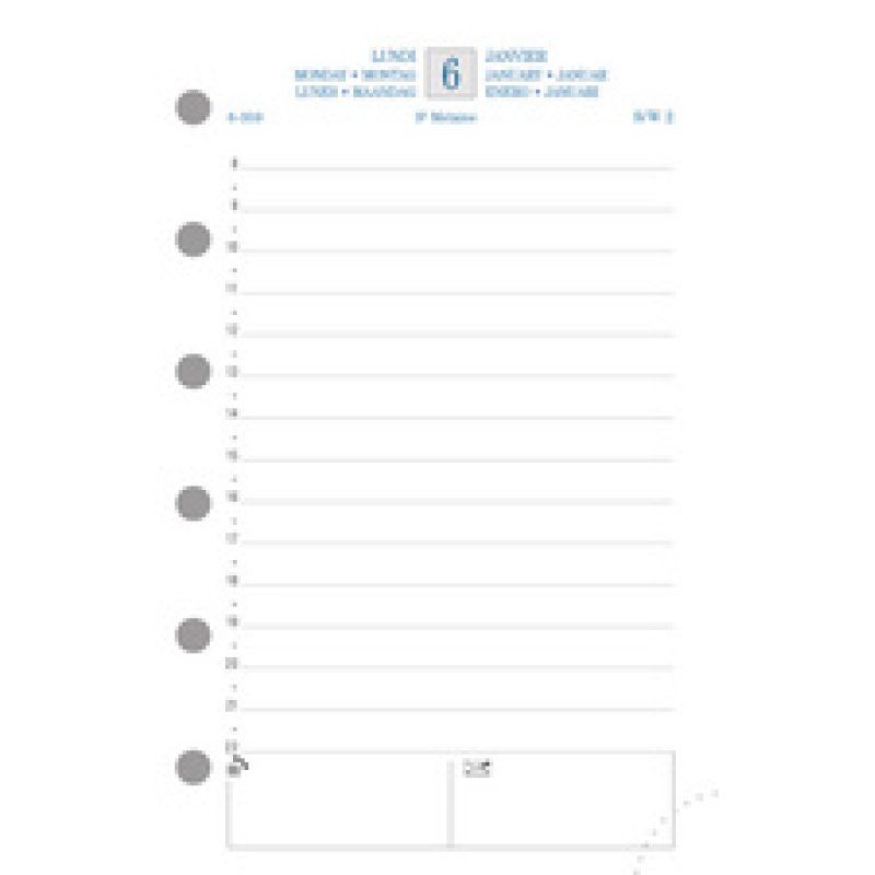 EXACOMPTA Recharge pour organiseur Exatime 14 SAD, 2025/2026