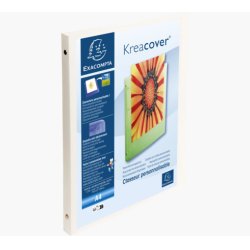 EXACOMPTA Classeur personnalisable Kreacover, PP, A4, blanc