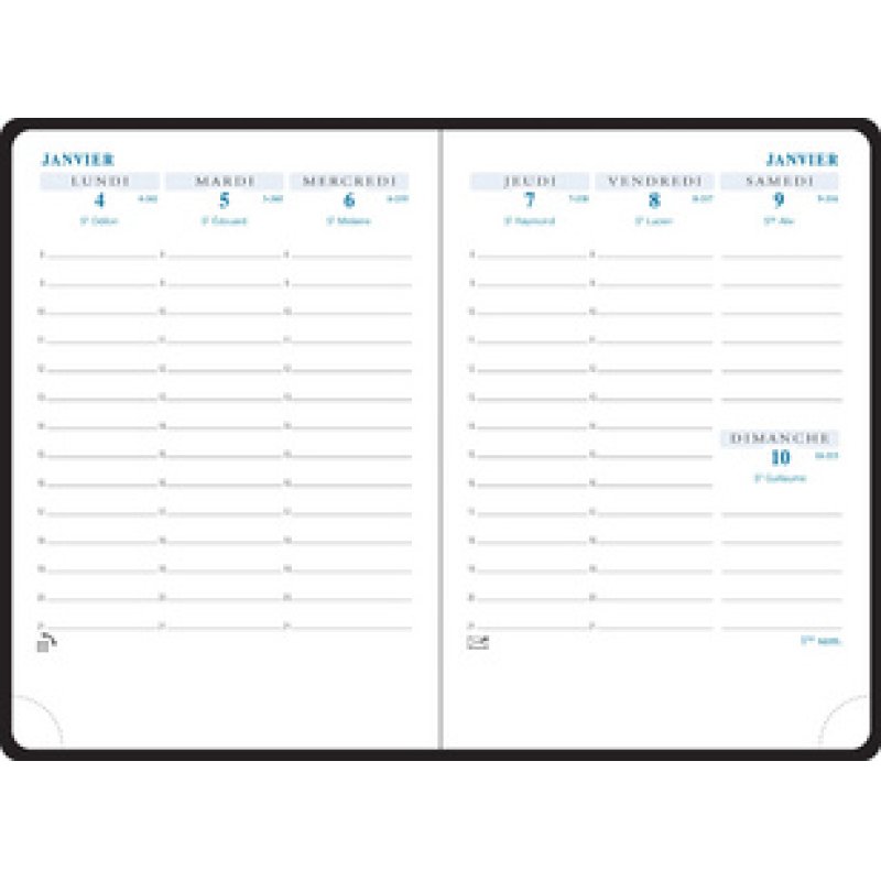 EXACOMPTA Agenda de poche SAS 13, 2025/2026, noir