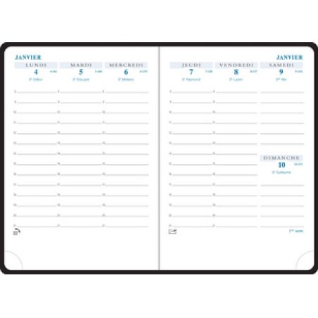 EXACOMPTA Agenda de poche SAS 13, 2025/2026, noir