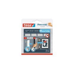 TESA Powerstrips CLICK M Adhésif double-face de montage