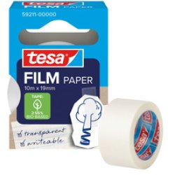 tesa Film PAPER, transparent, 19 mm x 10 m