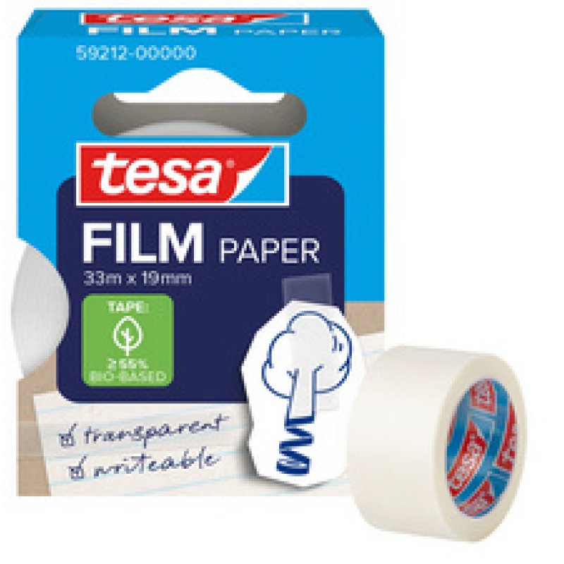 tesa Film PAPER, transparent, 19 mm x 10 m