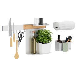 TESA 700430000000 Titulaire Blanc, Bois Métal 1 pièce(s)