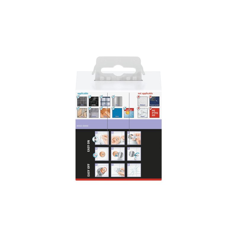 TESA MOON BLACK Indoor Towel hook