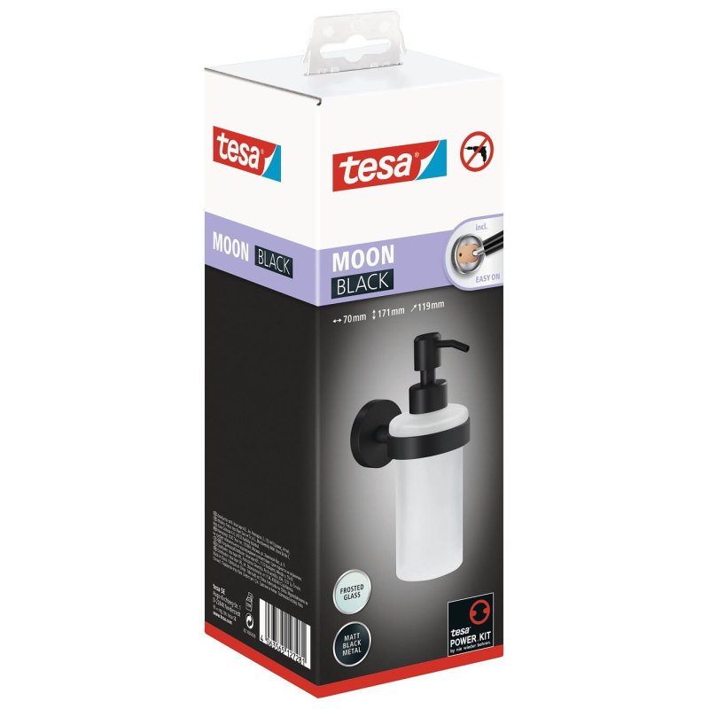 TESA MOON BLACK soap dispenser 0.2 L Black, White