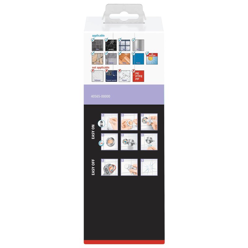 tesa Distributeur de savon MOON BLACK, verre satiné, noir