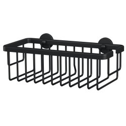 tesa Corbeille de douche MOON BLACK, 1 niveau, noir