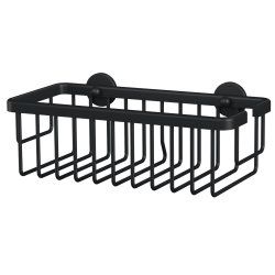 TESA MOON BLACK Aluminium Mural Panier pour douche