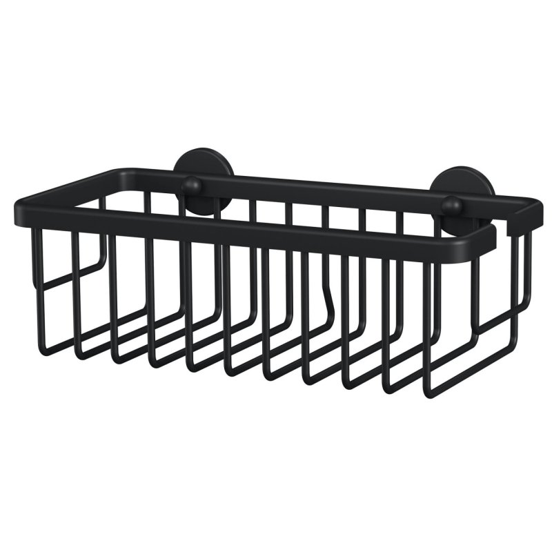 tesa Corbeille de douche MOON BLACK, 1 niveau, noir