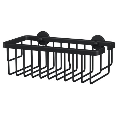 TESA MOON BLACK Aluminium Wall-mounted Shower basket