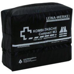 LEINA KFZ-Kombitasche Compact M3, Inhalt DIN 13164, schwarz