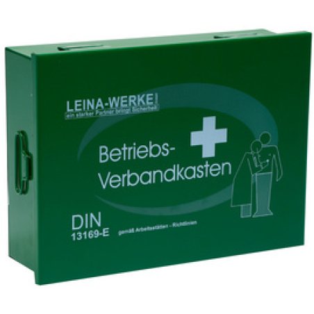 LEINA Betriebsverbandkasten, Inhalt DIN 13169, grün