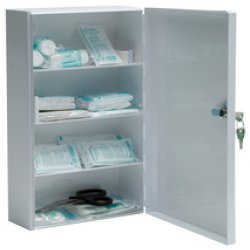 LEINA Verbandschrank C, Inhalt DIN 13157, weiß