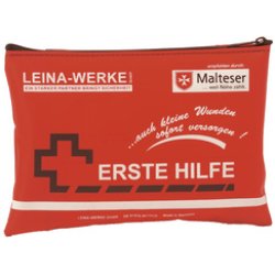 LEINA Mobiles Erste-Hilfe-Set, 24-teilig, Nylon, rot