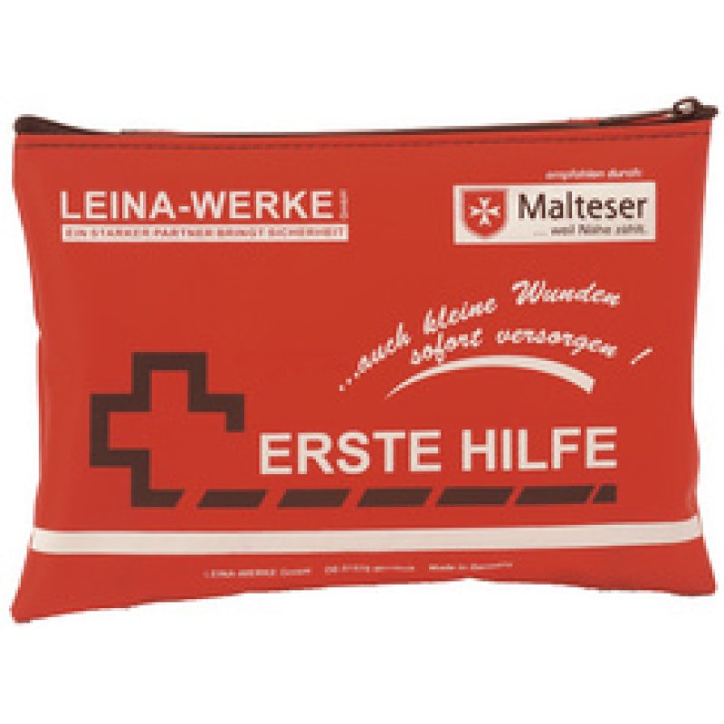 LEINA Mobiles Erste-Hilfe-Set, 24-teilig, Nylon, rot
