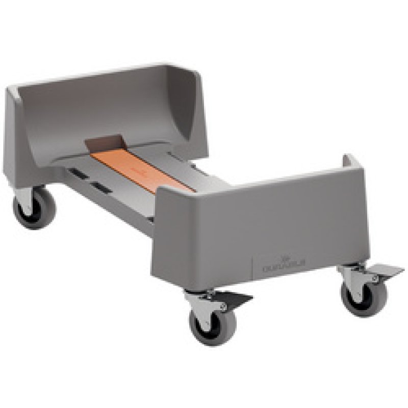 DURABLE Chariot DURABIN 60 L, en rPP, 4 roulettes, gris