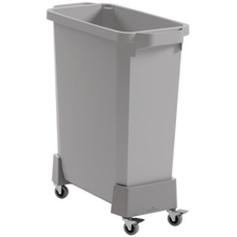 DURABLE Chariot DURABIN 60 L, en rPP, 4 roulettes, gris