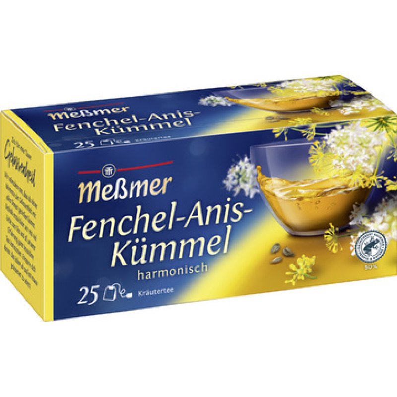 Meßmer Thé "fenouil-anis-carvi", harmonieux, paquet de 25