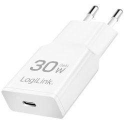 LogiLink Chargeur secteur USB, USB-C (PD), 30 W, blanc
