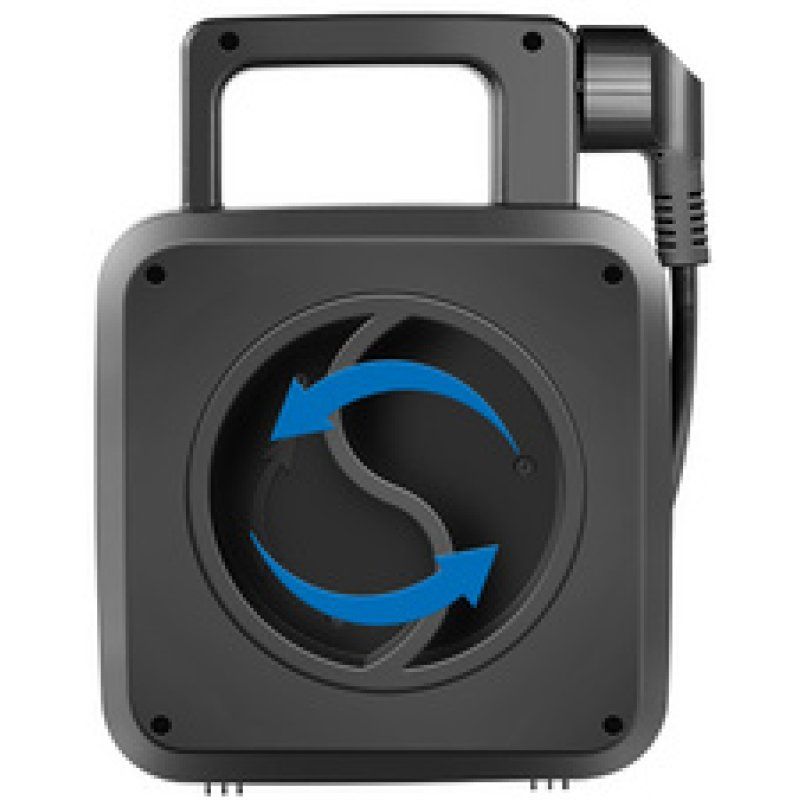 LogiLink Kabeltrommel, 4-fach 2x USB, Kabel: 5 m, schwarz