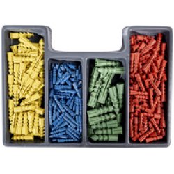 BRÜDER MANNESMANN Kit forets & chevilles, 300 pièces