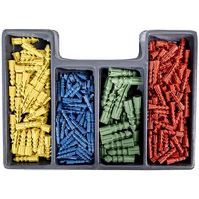 BRÜDER MANNESMANN Kit forets & chevilles, 300 pièces