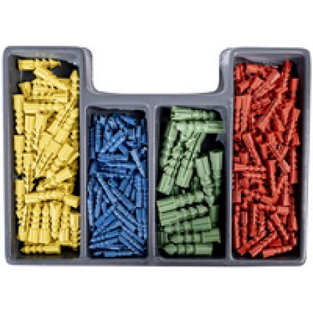 BRÜDER MANNESMANN Kit forets & chevilles, 300 pièces