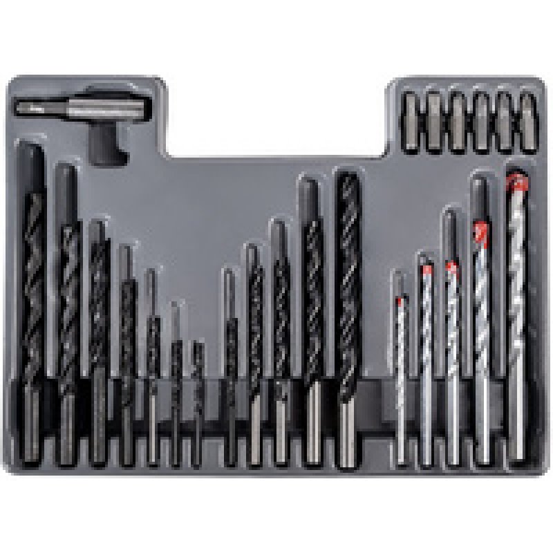 BRÜDER MANNESMANN Kit forets & chevilles, 300 pièces