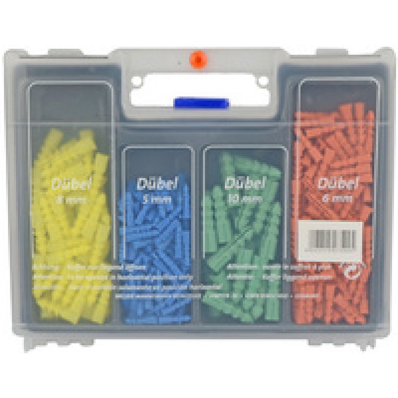 BRÜDER MANNESMANN Kit forets & chevilles, 300 pièces