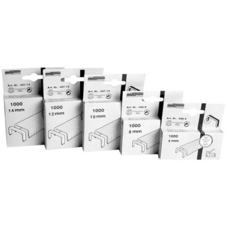 BRÜDER MANNESMANN Agrafe, 14 mm, galvanisé, 1.000 pièces