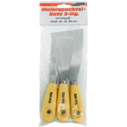 BRÜDER MANNESMANN Jeu de couteaux à enduire, 3 pièces