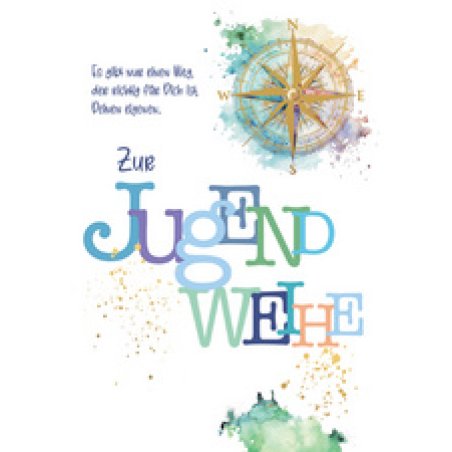 CACTUS Grußkarte Jugendweihe "Kompass"