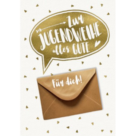CACTUS Geldscheinkarte Jugendweihe "Gold"