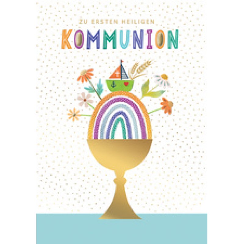 CACTUS Kommunionskarte "Fischschwarm"