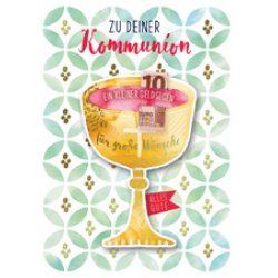 CACTUS Geldschein-Kommunionskarte "Kelch"