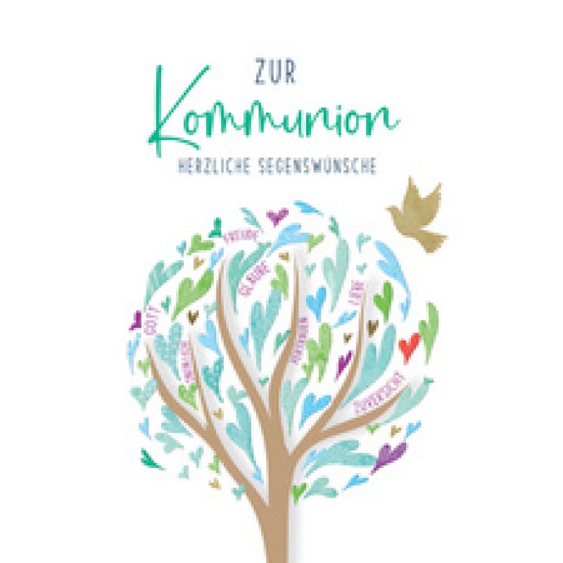 CACTUS Kommunionskarte "Herz"