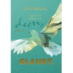 CACTUS Firmungskarte "Taube"