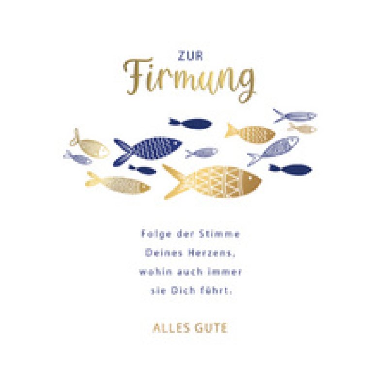 CACTUS Firmungskarte "Fische"