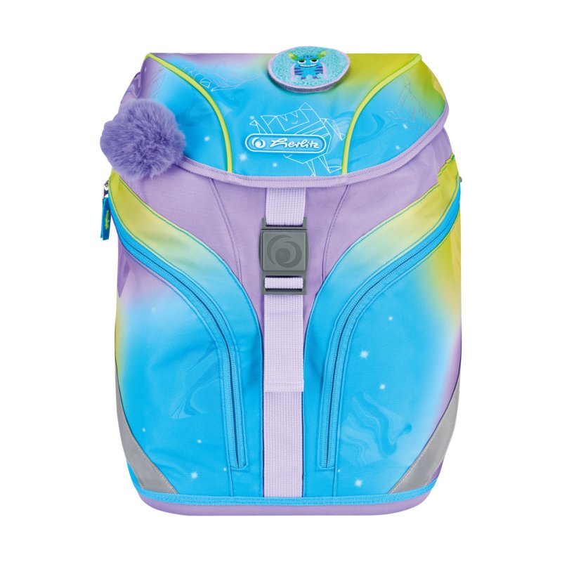 Herlitz SoftLight GREENline Little Monster school bag set Girl Polyester Blue, Lilac, Yellow