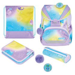 Herlitz UltraLight XL Plus Little Monster school bag set Girl Polyester Blue, Lilac, Yellow